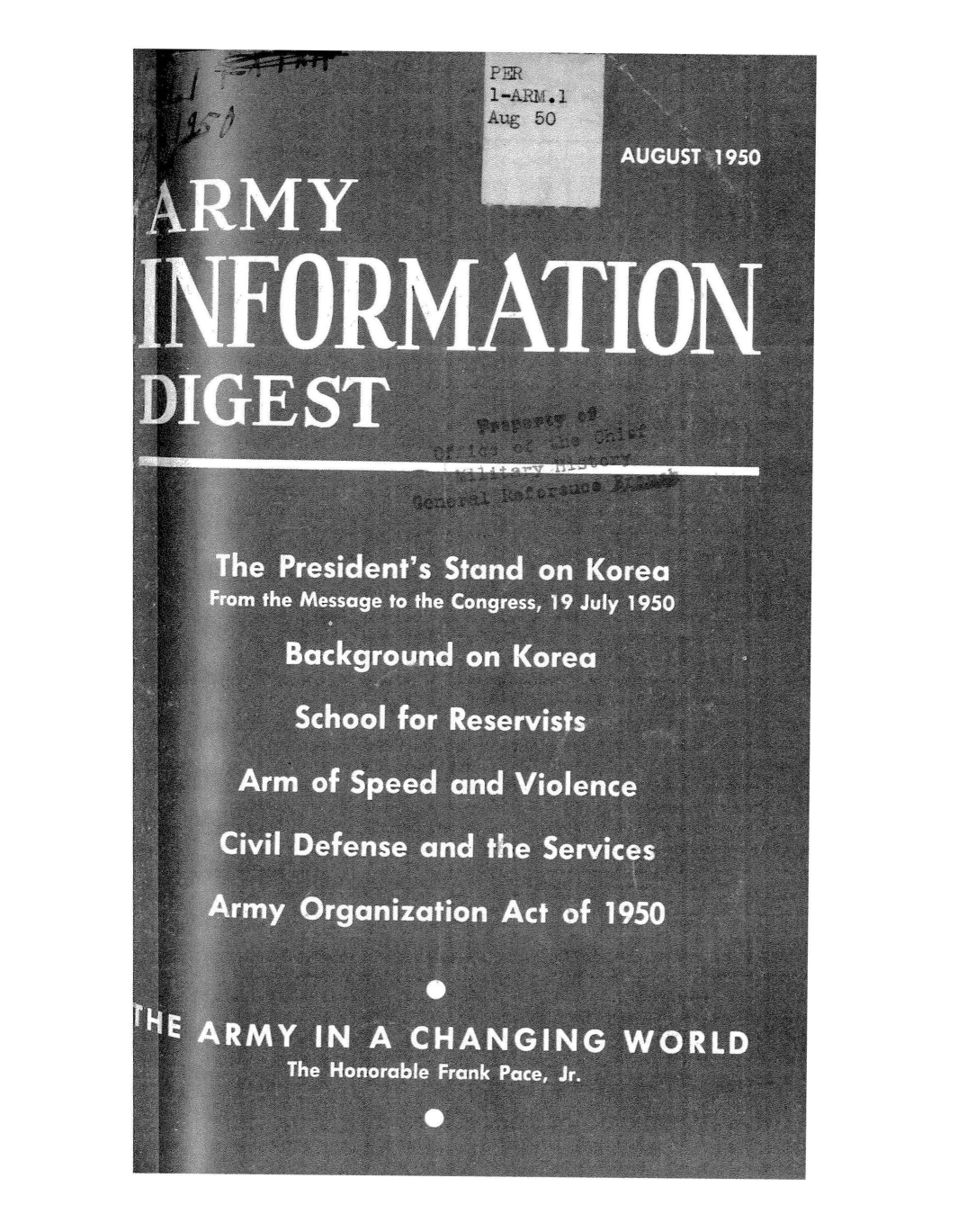 1950 年陆军组织法